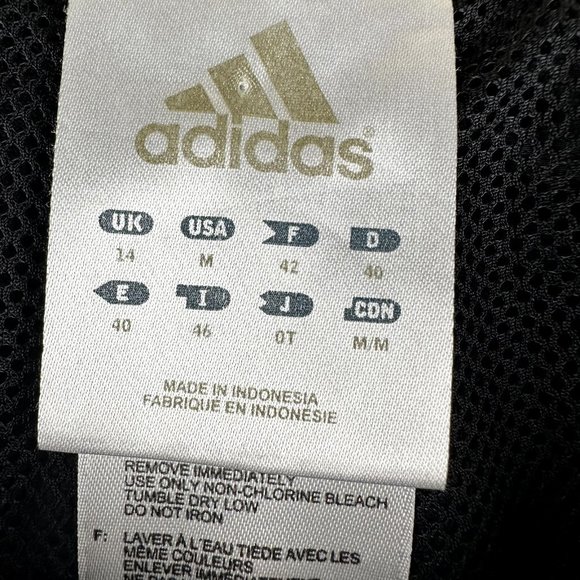 Adidas Track Pants Adult M Black Joggers Drawstring Athletic Casual Mens - Picture 3 of 7